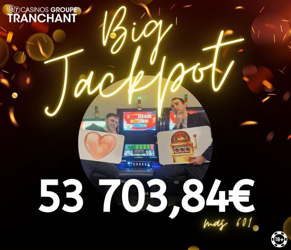 jackpot 53700 euros gagne casino tranchant Pougues-les-Eaux nievre machine poker